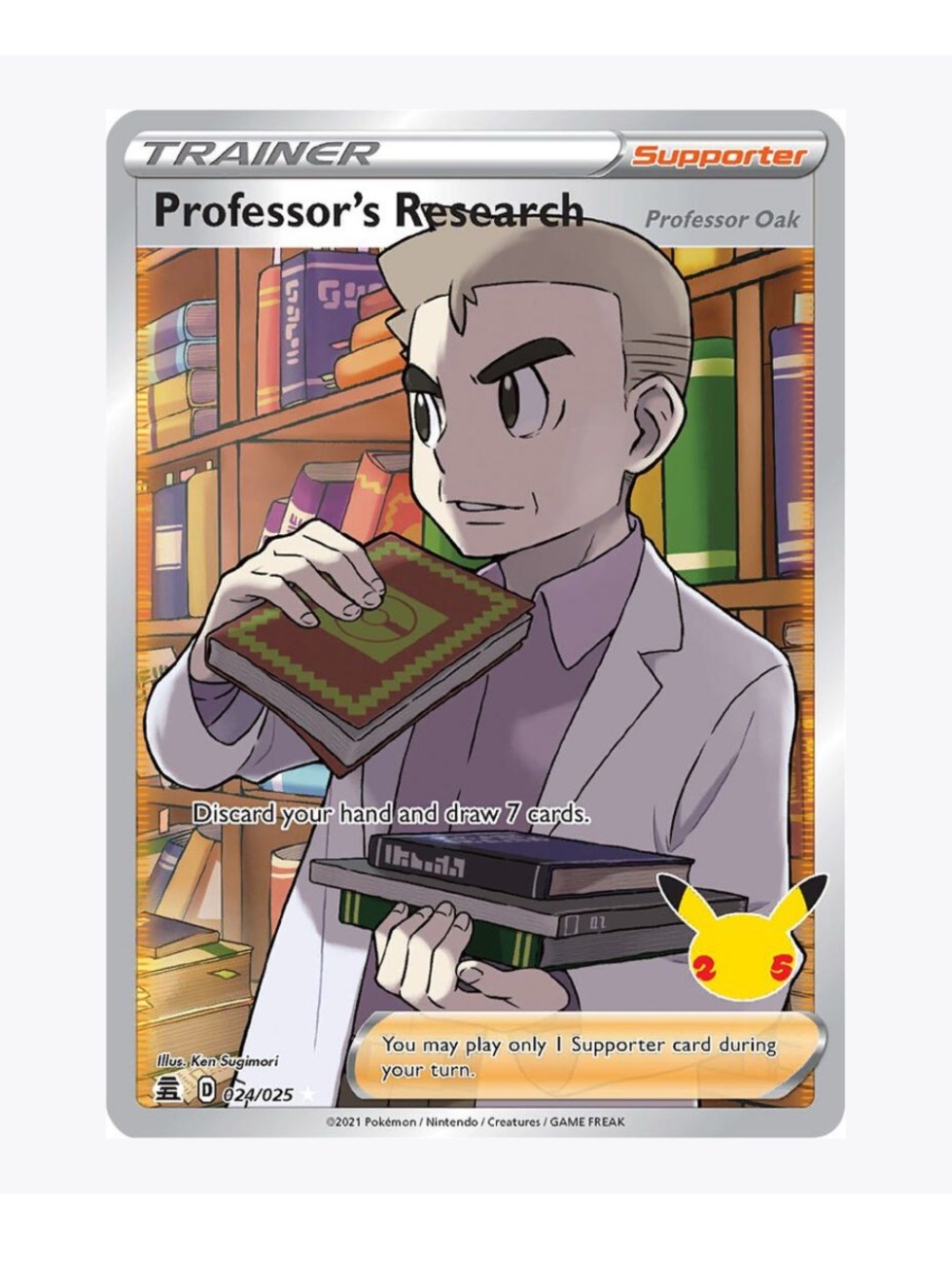 FREE OVER $50 Professor’s Research Celebrations Pokemon Trading Card